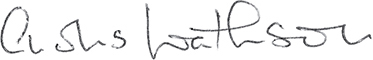 The signature of Charles Watkinson.
