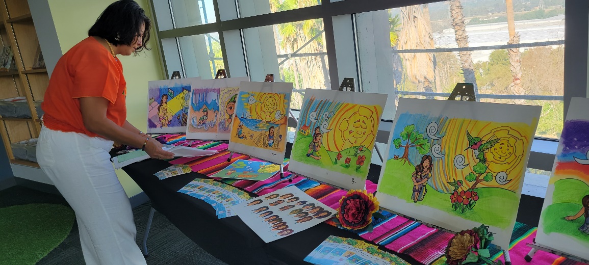 A table with several drawings on it

AI-generated content may be incorrect.