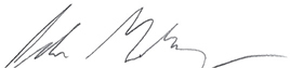 The signature of Josh Greenberg.